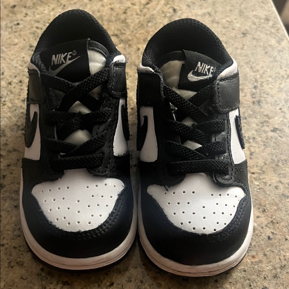 Kids Nike Dunk Black and White
